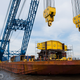Illustration for article titled I Lift NY: Meet the Floating Super-Crane Building the Tappan Zee Bridge